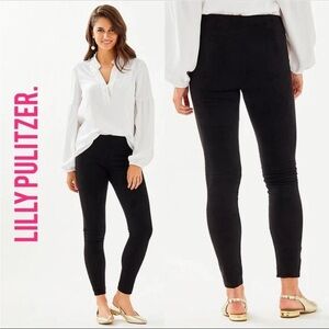 Lilly Pulitzer Ultra-Suede Black Leggings